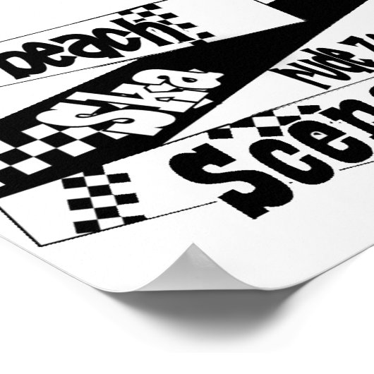 Rude Zombie-Poster Poster (Ecke)