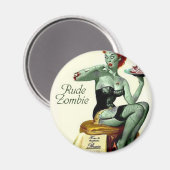 Rude Zombie "The First Bite" Magnet (Vorderseite/Rückseite)