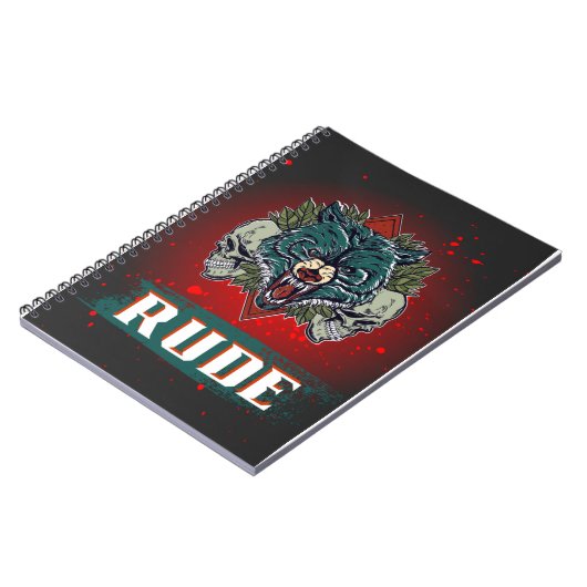 Rudel, Schädel und Bär Notizblock (Linke Seite)