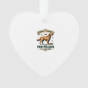 Rudel von Hunden Vintage-Hund-Wortspiel Grafik mit Ornament