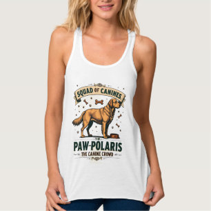 Rudel von Hunden Vintage-Hund-Wortspiel-Grafik mit Tank Top