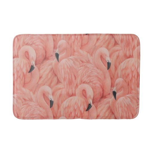 Rudelschwung Flamingos Memory-Schaum-Badmatte Badematte (Vorderseite)