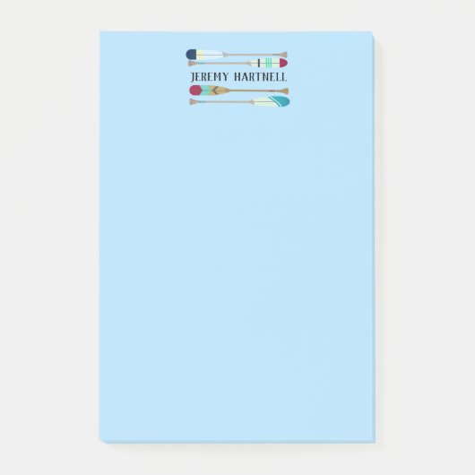 Ruder im Vintage-Stil Post-it Klebezettel (Vorderseite)