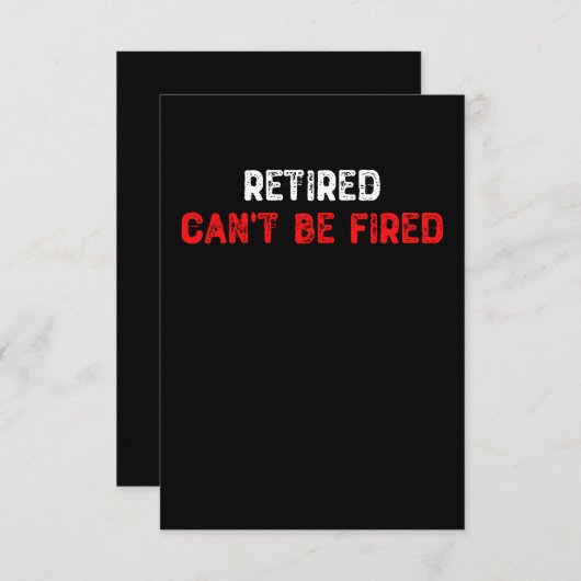 Ruder kann nicht gebrannt werden dankeskarte (Vorne/Hinten)