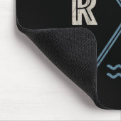 Ruder-Ruder-Crew-Steuermann-Ruderer-Retro-Boot-Pad Mousepad (Ecke)