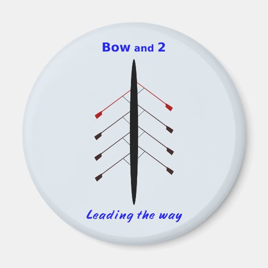 Ruderbogen und zwei führen den Weg Magnet (Vorne)
