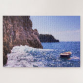 Ruderboot an der Küste von Amalfi, Italien Puzzle (Horizontal)