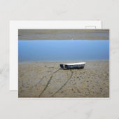 Ruderboot auf dem Lehmboden Postkarte (Vorne/Hinten)