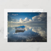 Ruderboot auf dem Wasser Postkarte (Vorne/Hinten)