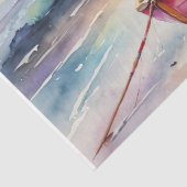 Ruderboot bei Sunset Bliss - Decoupage - Seidenpapier (Detail)