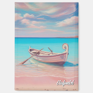 Ruderboot Elafonisi Elafonissi Kreta Griechenland Magnet