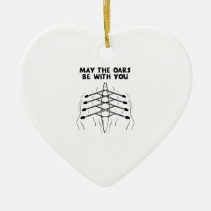 Ruderboot Keramik Ornament