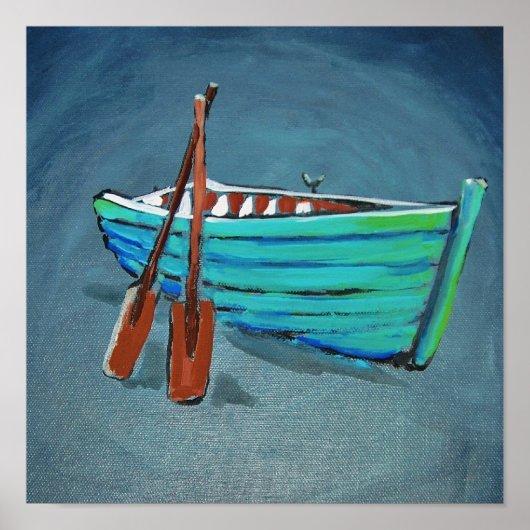 Ruderboot Poster (Vorne)