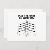 Ruderboot Postkarte (Vorne/Hinten)