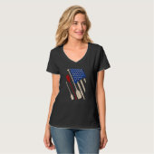 Ruderboot Team Amerika Tradition Paddelboot T-Shirt (Vorderseite Vollansicht)