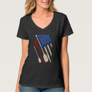 Ruderboot Team Amerika Tradition Paddelboot T-Shirt