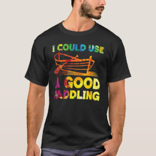 Ruderboot Wasserfarbe Regenbogen Ich könnte ein G T-Shirt