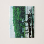 Ruderboot zum Anlegesteg Puzzle (Vertikal)