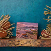 Ruderboote abgesetzt | L'Olla Beach, Altea Fotoplatte (Seite)