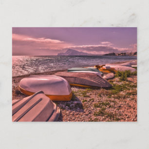 Ruderboote abgesetzt L'Olla Beach, Altea Postkarte
