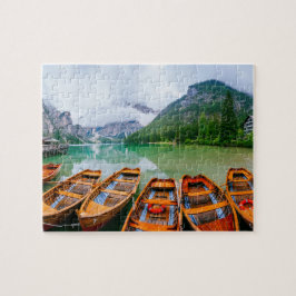 Ruderboote am Alpensee Puzzle