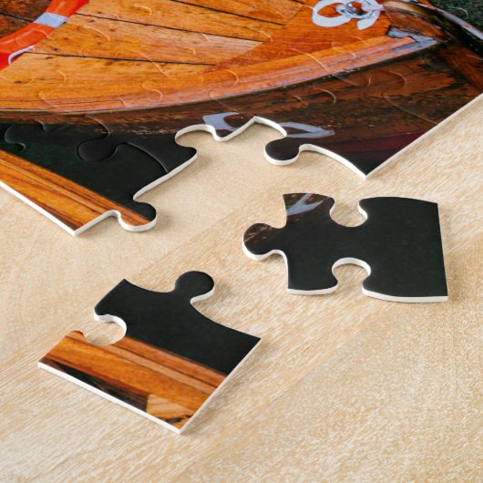 Ruderboote am Alpensee Puzzle (Seite)