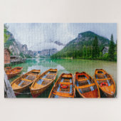Ruderboote am Alpensee Puzzle (Horizontal)