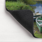 Ruderboote am See - Allgäu Mousepad (Ecke)