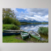 Ruderboote am See - Allgäu Poster (Vorne)