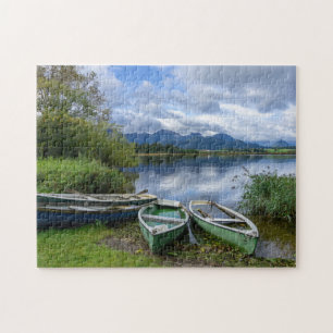 Ruderboote am See - Allgäu Puzzle
