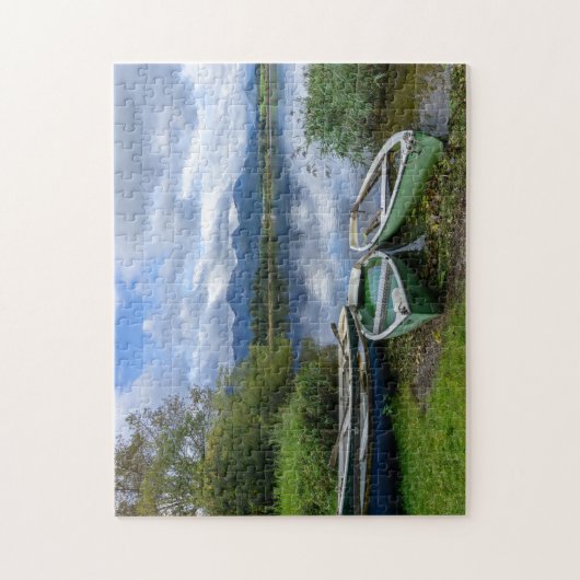 Ruderboote am See - Allgäu Puzzle (Vertikal)