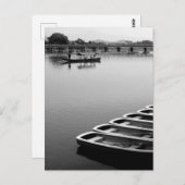 Ruderboote: Arashiyama, Kyoto, Japan Postkarte (Vorne/Hinten)