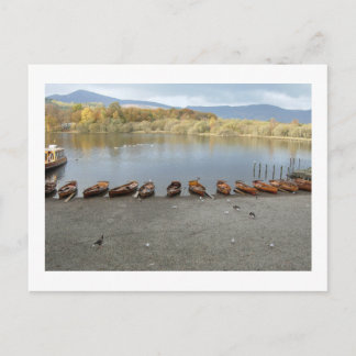 Ruderboote auf Derwentwater: Lake District Postkarte