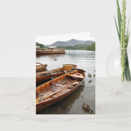 Ruderboote: Derwentwater Karte (Vorderseite)