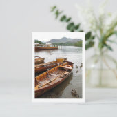 Ruderboote: Derwentwater Postkarte (Stehend Vorderseite)