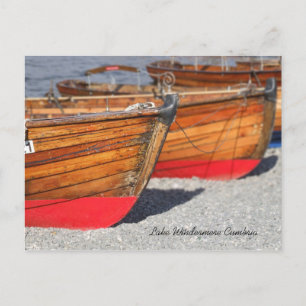 Ruderboote in Windermere Postkarte