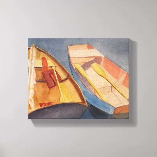 Ruderboote Leinwanddruck (Vorderseite)