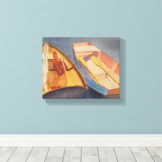 Ruderboote Leinwanddruck (Insitu (Holzboden))