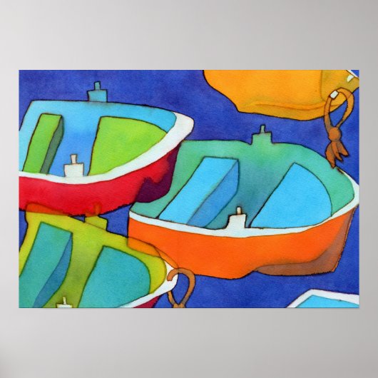 Ruderboote Poster (Vorne)