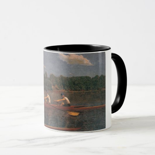 Ruderbootrennen am Fluss Tasse (VorderseiteRechts)