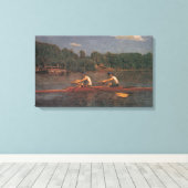 Ruderbootrennen am Fluss (von Thomas Eakins) Leinwanddruck (Insitu (Holzboden))