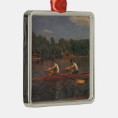 Ruderbootrennen am Fluss (von Thomas Eakins) Ornament Aus Metall (Rechts)