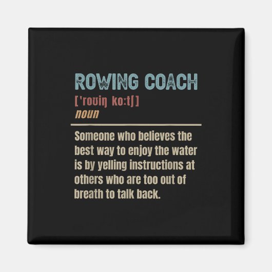 Rudercoach-Definition Magnet (Vorne)