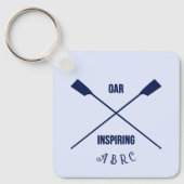 Ruderende Schlüsselanhänger gekreuzte Ruder-Initia (Vorderseite)