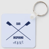 Ruderende Schlüsselanhänger gekreuzte Ruder-Initia (Rückseite)