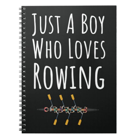 Rudergeschenke für Jungen Rower für Kinder Notizblock (Vorderseite)