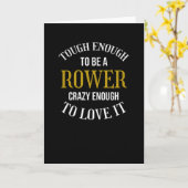 Rudergeschenke für Rowers Ruderboot Crew Ruderboot Karte (Gelbe Blume)