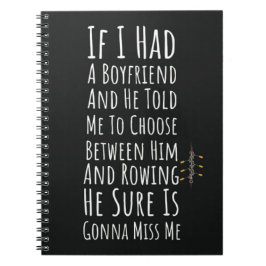 Rudergeschenke für weibliche Brauereien Crew Mädch Notizblock