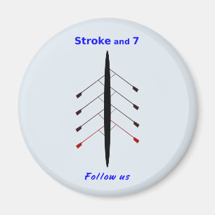 Ruderhub: sieben Sitze Magnet