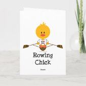 Ruderkick-Grußkarte Karte (Rückseite)